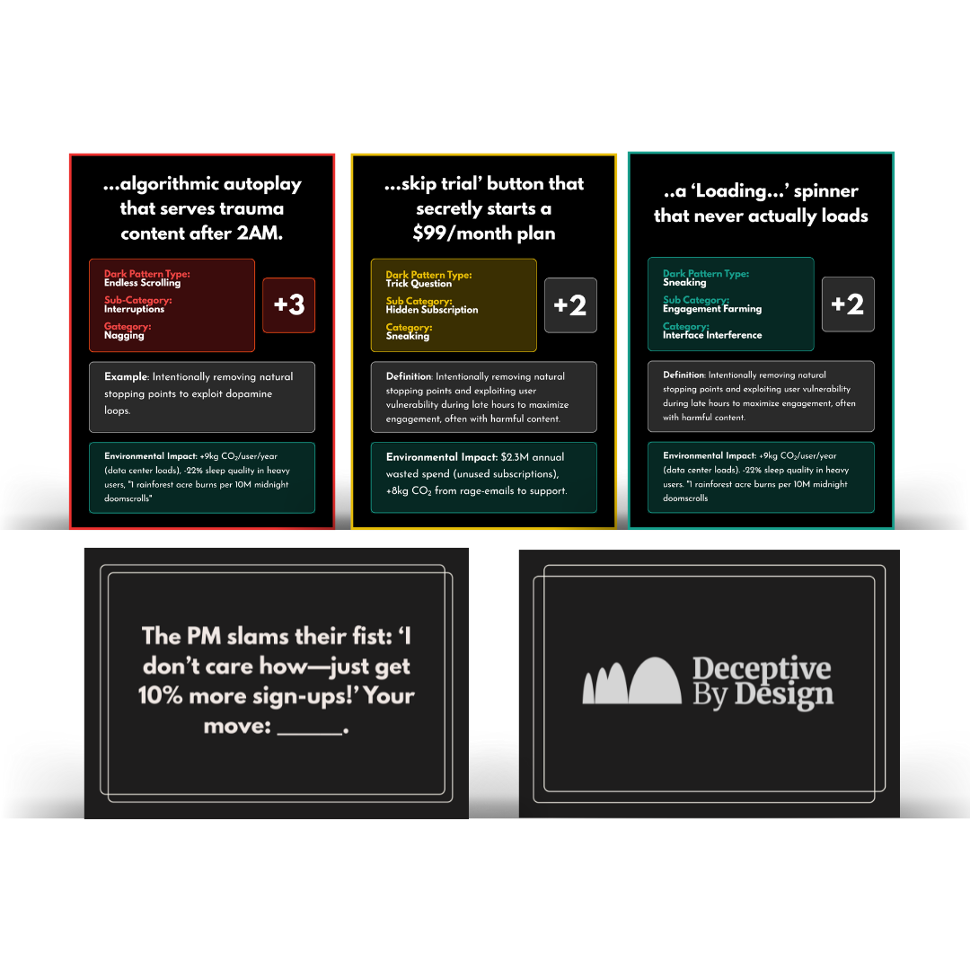 Dark Patterns Card Game Workshop